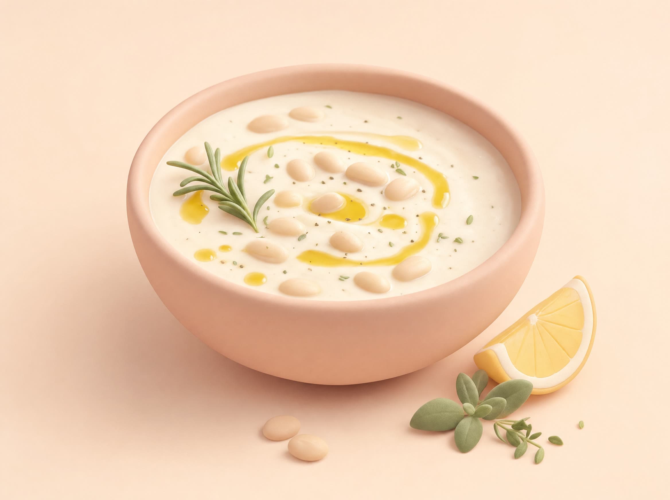 White Bean & Lemon Soup (Gentle)